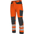 Pantalon de travail haute-visiblité fluo orange Würth MODYF