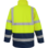 Parka de Trabajo 4 en 1 Alta Visibilidad Lumen Clase 2 Amarillo/Marino