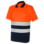 Polo Manga Corta Lumen Pro Naranja/Azul Marino