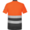 Polo Manga Corta Lumen Pro Naranja/Gris
