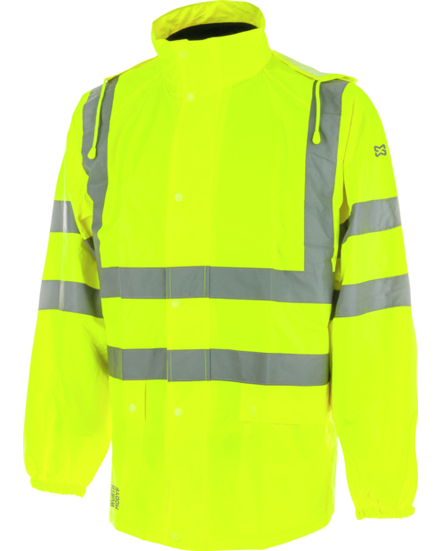 Chaqueta Impermeable de Alta Visibilidad Clase 3 Amarillo