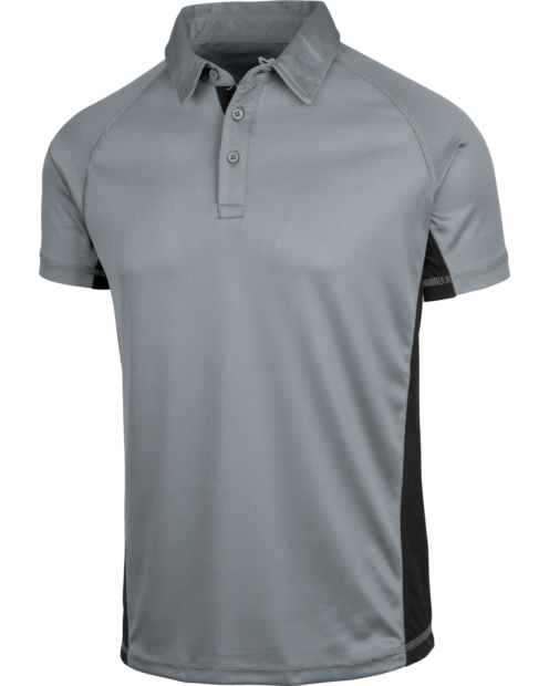 Polo Dry-Tech de Trabajo Gris/Negro