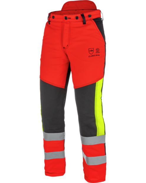 Pantalón Anticorte / Motosierra Rojo/Negro