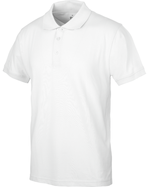 Polo Blanco Manga Corta Job+