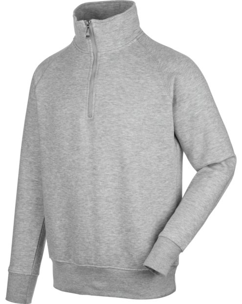 Sudadera Job+ 1/2 Cremallera Gris