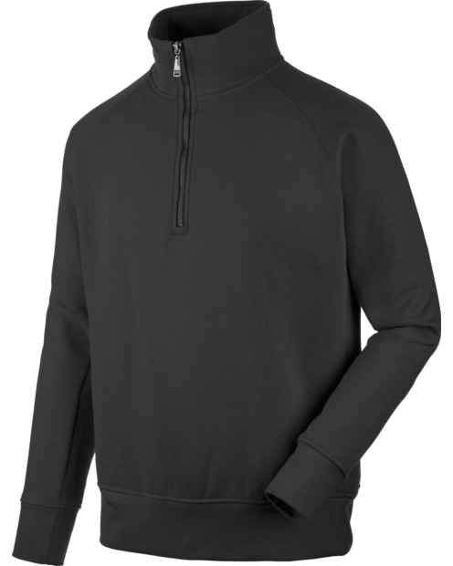 Sudadera Job+ 1/2 Cremallera Negro
