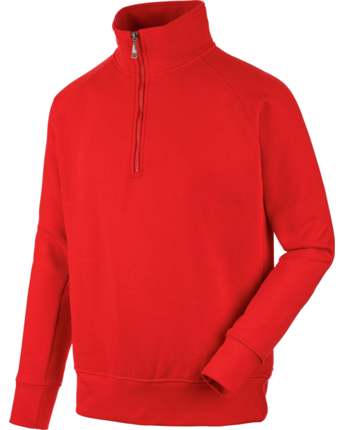 Sudadera Job+ 1/2 Cremallera Rojo