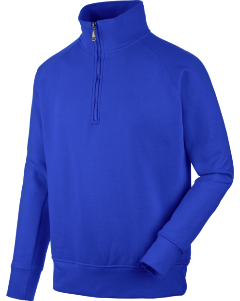 Sudadera Job+ 1/2 Cremallera Azul Real