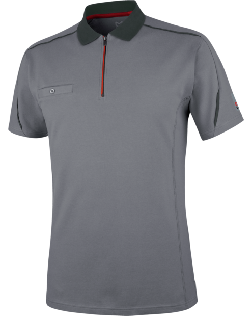 Polo Manga Corta Stretch X Gris