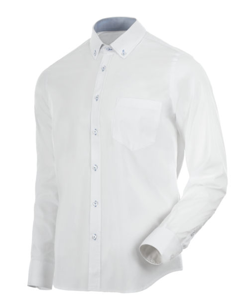 Camisa Manga Larga Hombre Blanco Mars