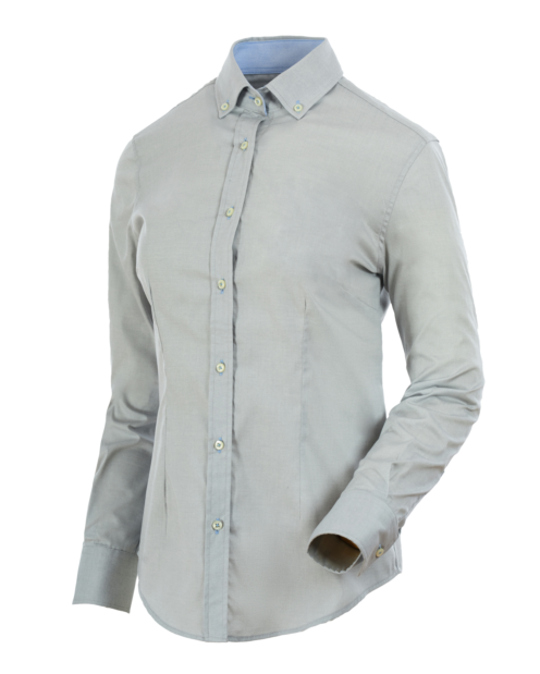 Camisa Manga Larga Iris Mujer Gris