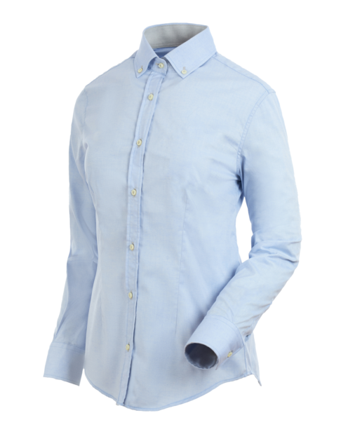 Camisa Manga Larga Iris Mujer Celeste