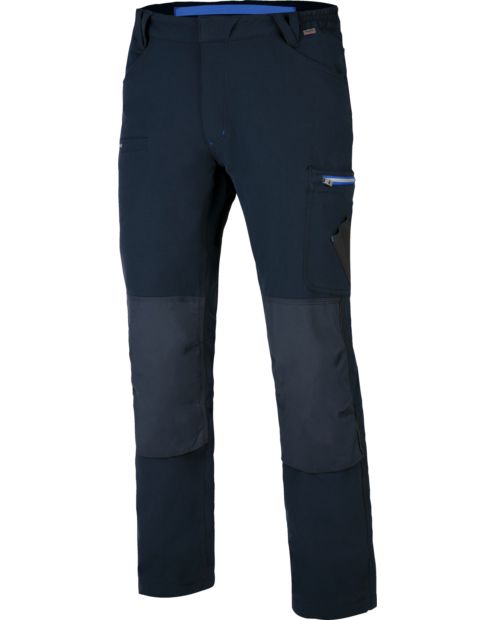 Pantalón de Trabajo Stretch Evolution Azul Marino/Azul Real