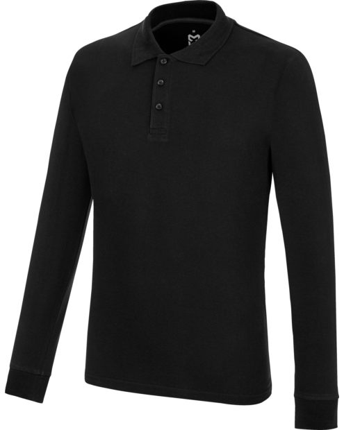 Polo Manga Larga Job+ Negro