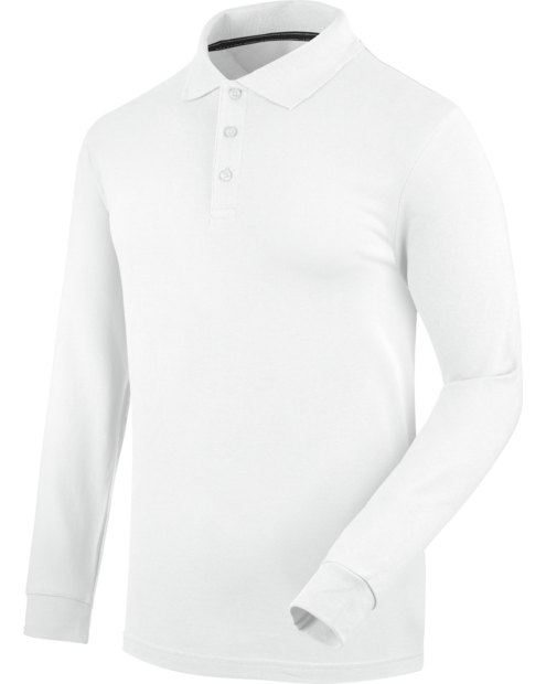 Polo Manga Larga Job+ Blanco