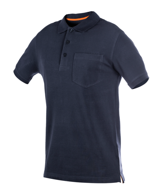Polo Job+ con Bolsillo Marino