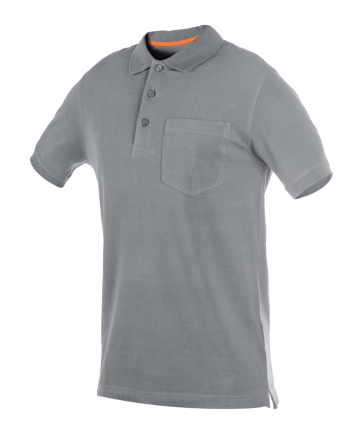Polo Job+ con Bolsillo Gris