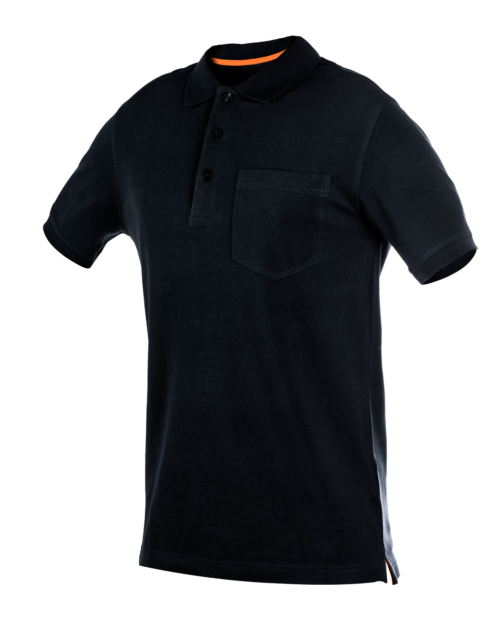 Polo Job+ con Bolsillo Negro