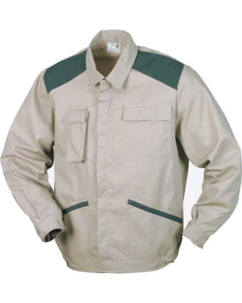 Chaqueta de Trabajo Profi Beige/Verde
