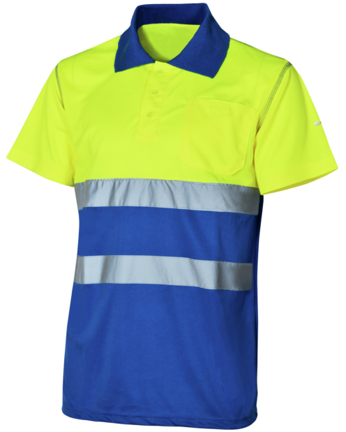 Polo de Trabajo Alta Visibilidad Lumen Clase 1 Amarillo/Real