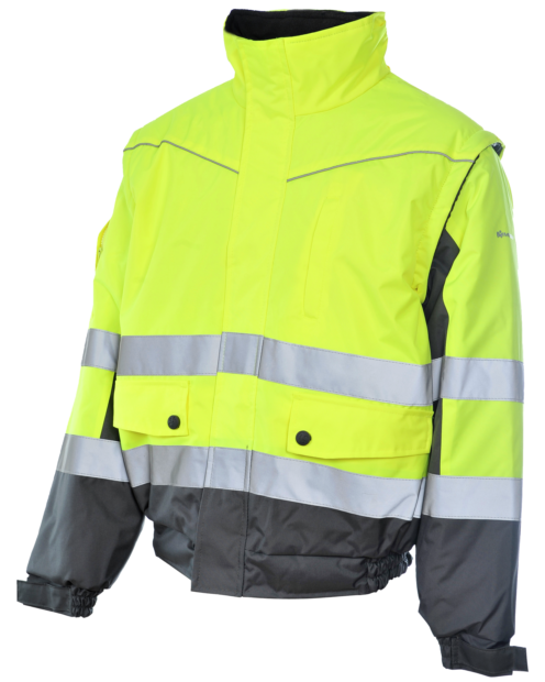 Chaqueta - Chaleco Alta Visibilidad Lumen Clase 2 Amarillo/Gris
