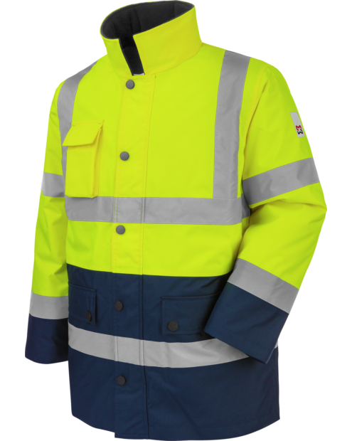 Parka de Trabajo Alta Visibilidad Lumen Clase 3 Amarillo/Marino