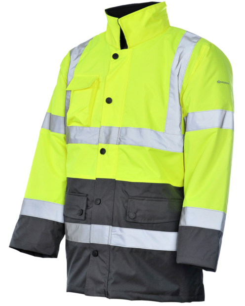 Parka de Trabajo Alta Visibilidad Lumen Clase 3 Amarillo/Gris