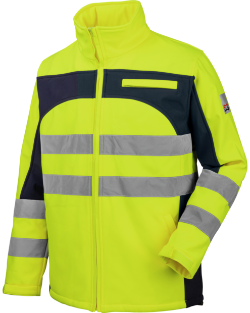 Softshell de Trabajo Alta Visibilidad Lumen Clase 2 Amarillo/Marino