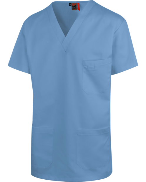 Casaca Limpieza/Sanitarios Celeste