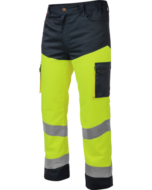 Pantalón Alta Visibilidad Lumen Clase 2 Amarillo/Marino