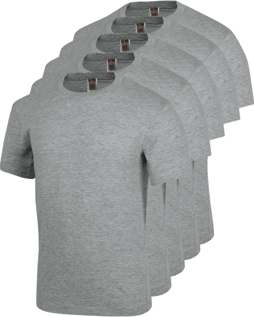 Pack 5 camisetas Gris (misma talla)