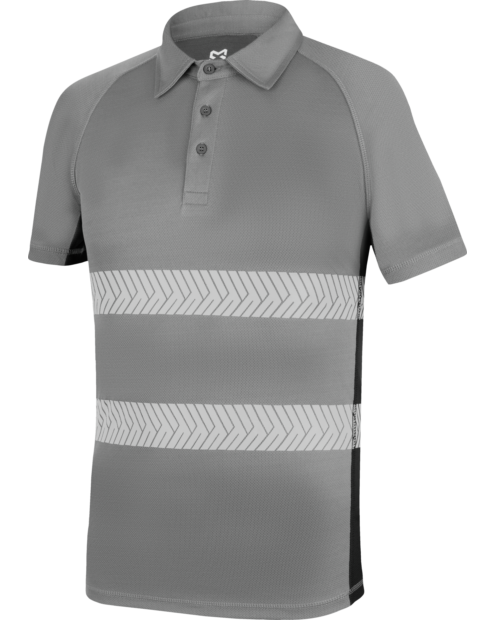 Polo Dry Tech Reflex Gris/Negro