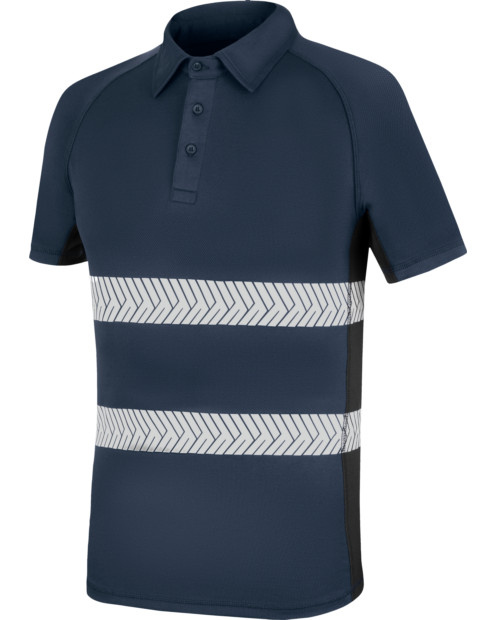 Polo Dry Tech Reflex Azul Marino/Negro