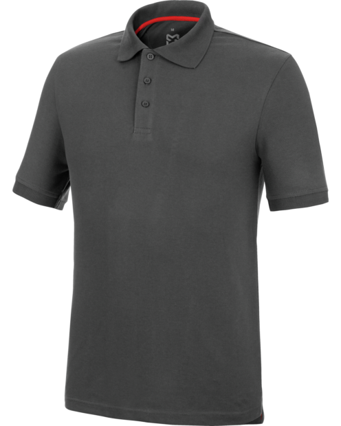 Polo Manga Corta Strong Gris Oscuro