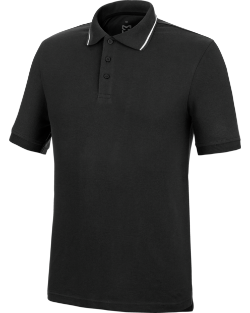 Polo Manga Corta Classic Stretch Negro
