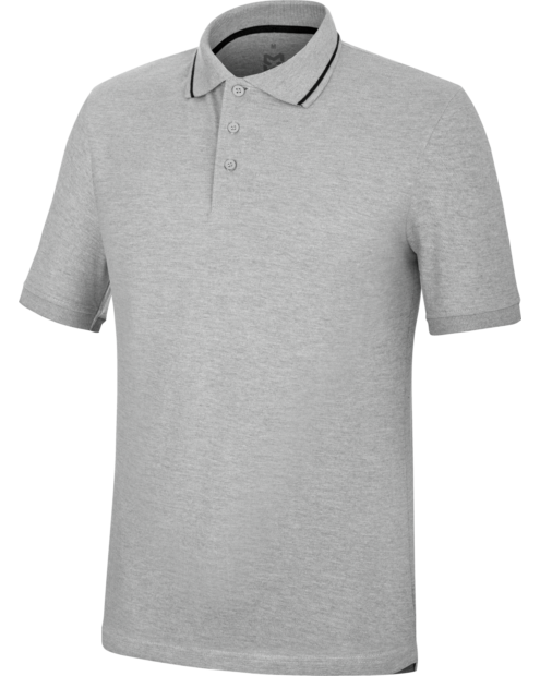 Polo Manga Corta Classic Stretch Gris