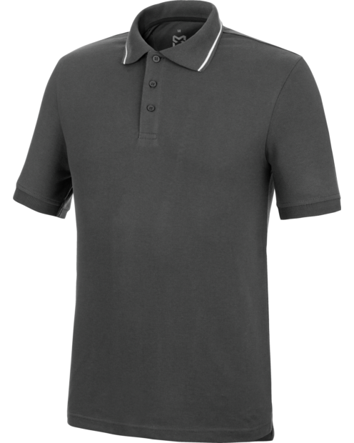 Polo Manga Corta Classic Stretch Gris Oscuro