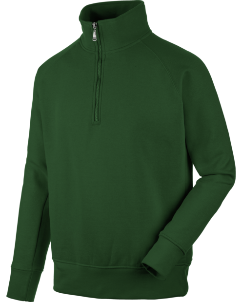 Sudadera 1/2 Cremallera Job+ Verde oscuro