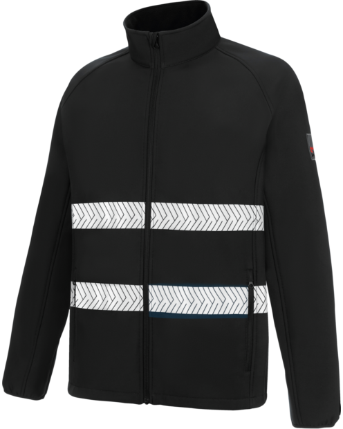 Softshell Simply Reflex negro