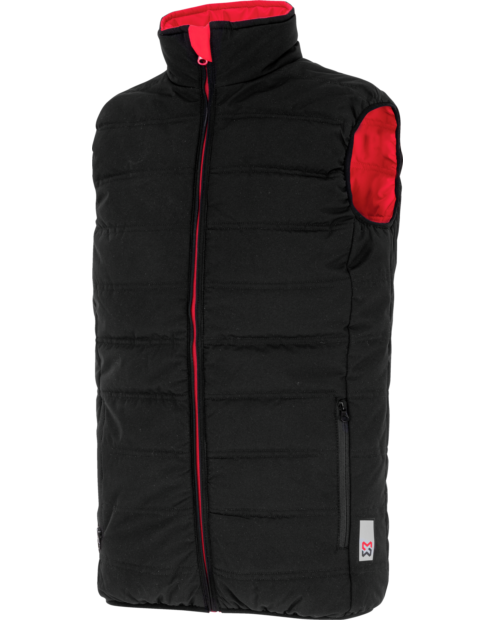 Chaleco Reversible Moon Negro/Rojo