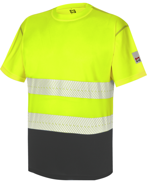 Camiseta Manga corta Lumen Pro Amarillo/Gris