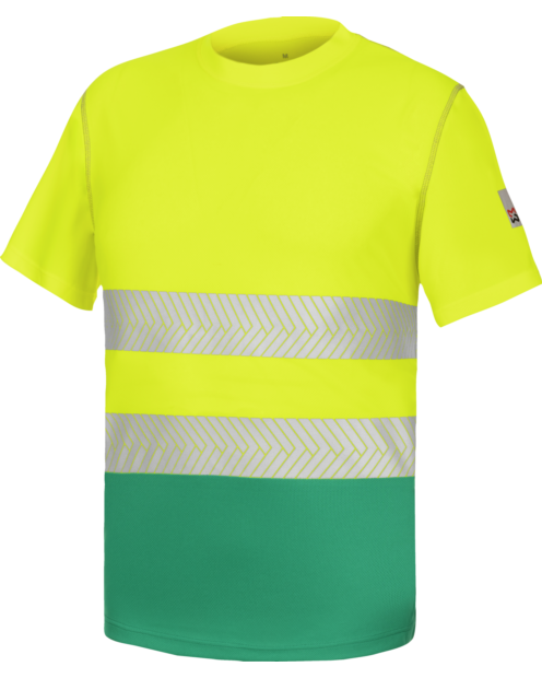 Camiseta Manga Corta Lumen Pro Amarillo/Verde