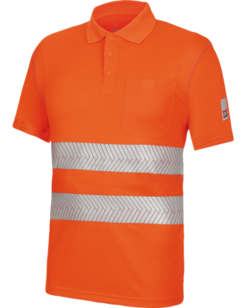 Polo Manga Corta Lumen Pro Naranja