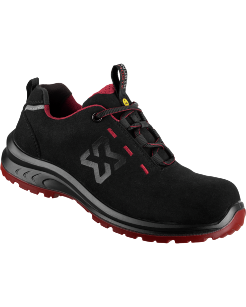 Zapato S3S Cruise Lady Negro/Burdeos