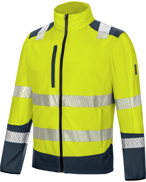 Softshell Fluo Amarillo/Marino
