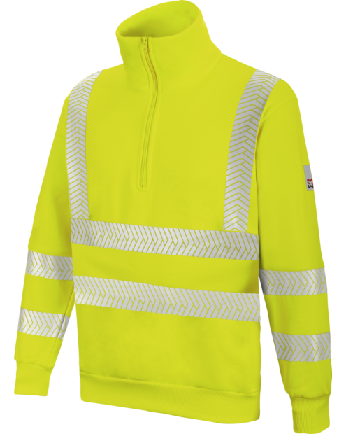 Sudadera Cremallera Amarillo