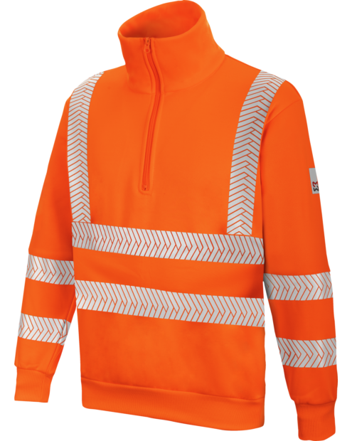 Sudadera Cremallera Naranja