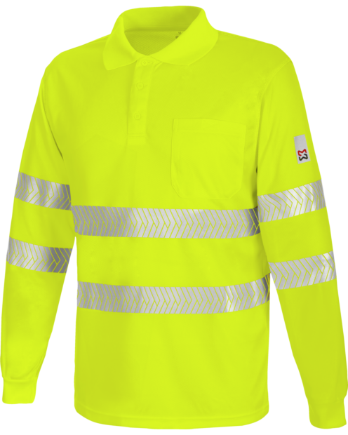 Polo Manga Larga Lumen Pro Amarillo