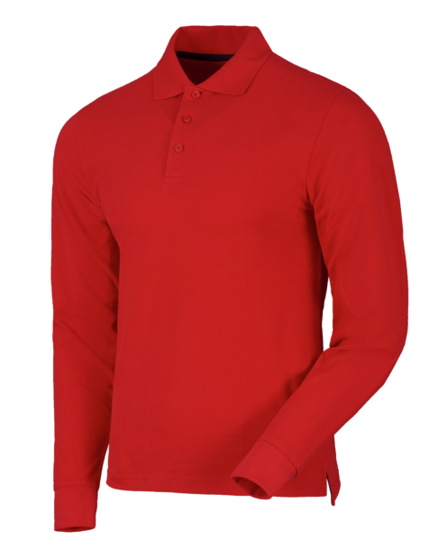 Polo Manga Larga Job+ Rojo
