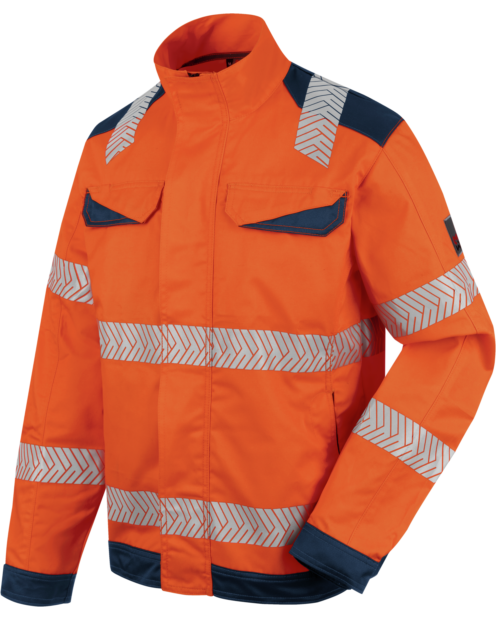 Chaqueta Alta Visibilidad Fluo Naranja/Azul